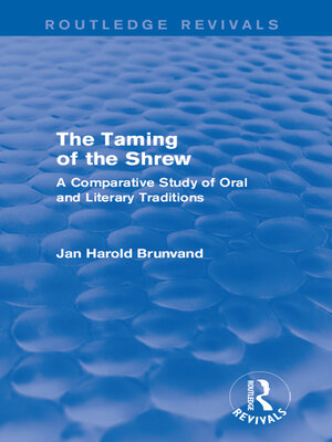cover image of The Taming of the Shrew (Routledge Revivals)